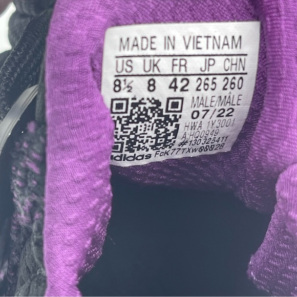 Adidas Ultra 4D Running Shoes HQ0949 Black Panther Marvel Men’s Sz 8.5 NWT RARE - Picture 8 of 11